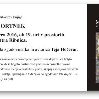 Predstavitev knjige Gospostvo Ortnek
