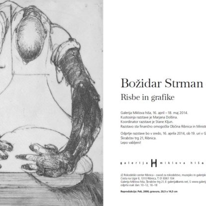 odprtje razstave Božidar Strman – Mišo. Risbe in grafike.